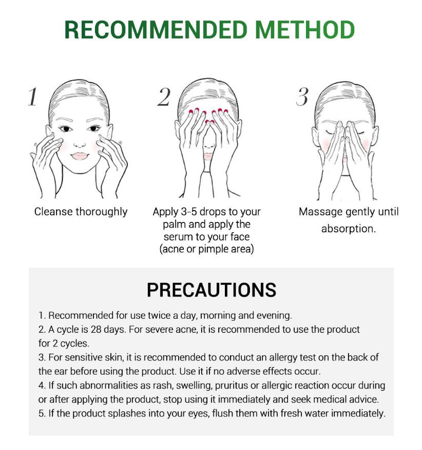 Acne Treatment Serum Facial Repair Oil for healthy glowing skin