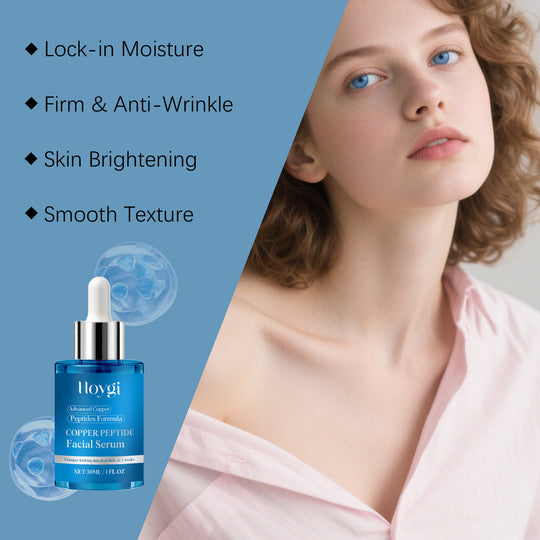 Blue Copper Peptide Facial Serum texture close-up