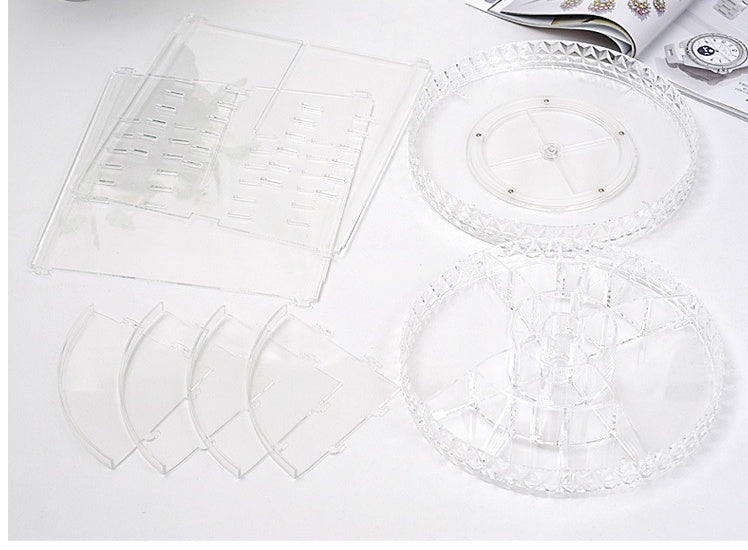 Rotating Cosmetic Storage Box for makeup organization