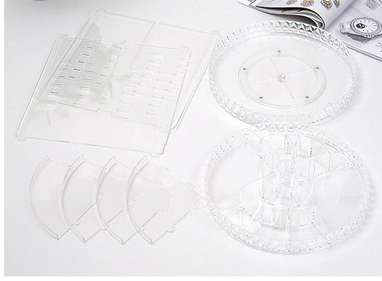 Rotating Cosmetic Storage Box for makeup organization