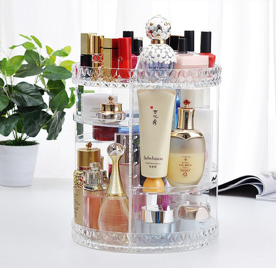 Rotating Cosmetic Storage Box for skincare products