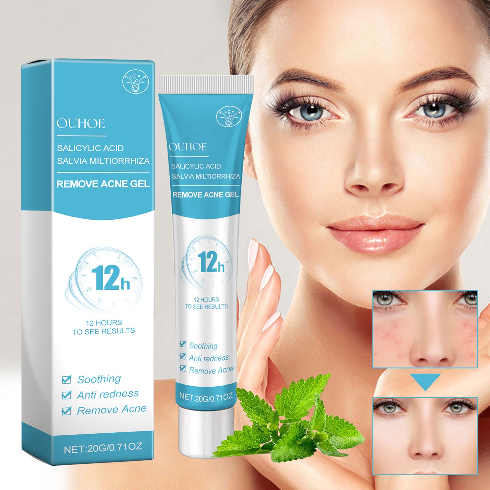 Salicylate Acne Repair Gel lightweight gel formula